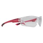 Wedgetail Clear AF lens, Burgundy arms,soft saddle bridge and temple tips