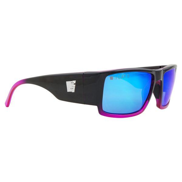 Point Break Purple and Black with Blue Mirror Lens