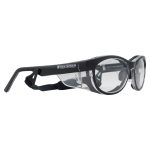 Lightning Black Frame Clear Lens with Strap and Detachable Foam