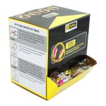 Corded T-Plugs - Pink/Yellow (box 50 pairs) Class 5, 27dB