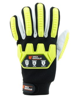 Cover Drive Goat Leather, keystone thumb, TPR back of hand impact protection, reinforced palm, EN388:3X43EP Cut Level F 10/XL