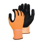 Hi-Lite hi-viz orange, NBR Palm, EN388 4543 Medium