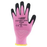 Covert Ops Pink Gloves with Black Nitrile Palm - EN388: 4121 Large
