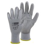 Covert Ops Lite Gloves Grey PU Palm EN388: 4131 Medium