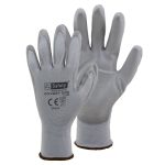 Covert Ops Lite Gloves Grey PU Palm EN388: 4131 Large