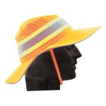 Wide Brim Hat - Neon Orange Large/XL