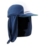 Fitover hat (Standard) for Hard Hats with legionnaire neck flap (Blue)