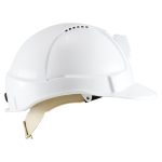 HammerHead Hard Hat Vented - White with Cap Lamp Brackets