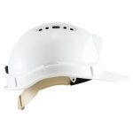 Slider Hard Hat Vented - White with Cap Lamp Brackets