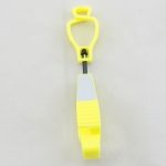 Interlock Clip Reflective Silver Sticker - Neon Yellow