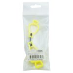 Interlock Clip Reflective Silver Sticker - Neon Yellow - retail pack