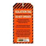 "ISOLATION" Weather Resistant Tags with metal eyelet  and string (Bags of 100)