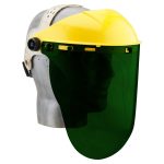 Brow Guard + 2mm Shade 5 Faceshield with wraparound chin guard