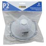 P2 Mask with Valve and carbon (3 piece pack)