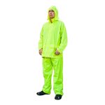 Rain suit (Jacket with hood and Pants) Hi-vis yellow/lime Small