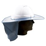 Sun Brim with Neck Flap for peaked helmets - plastic - Navy