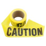 "CAUTION" Yellow Barrier tape (F) 75mmW x 100M